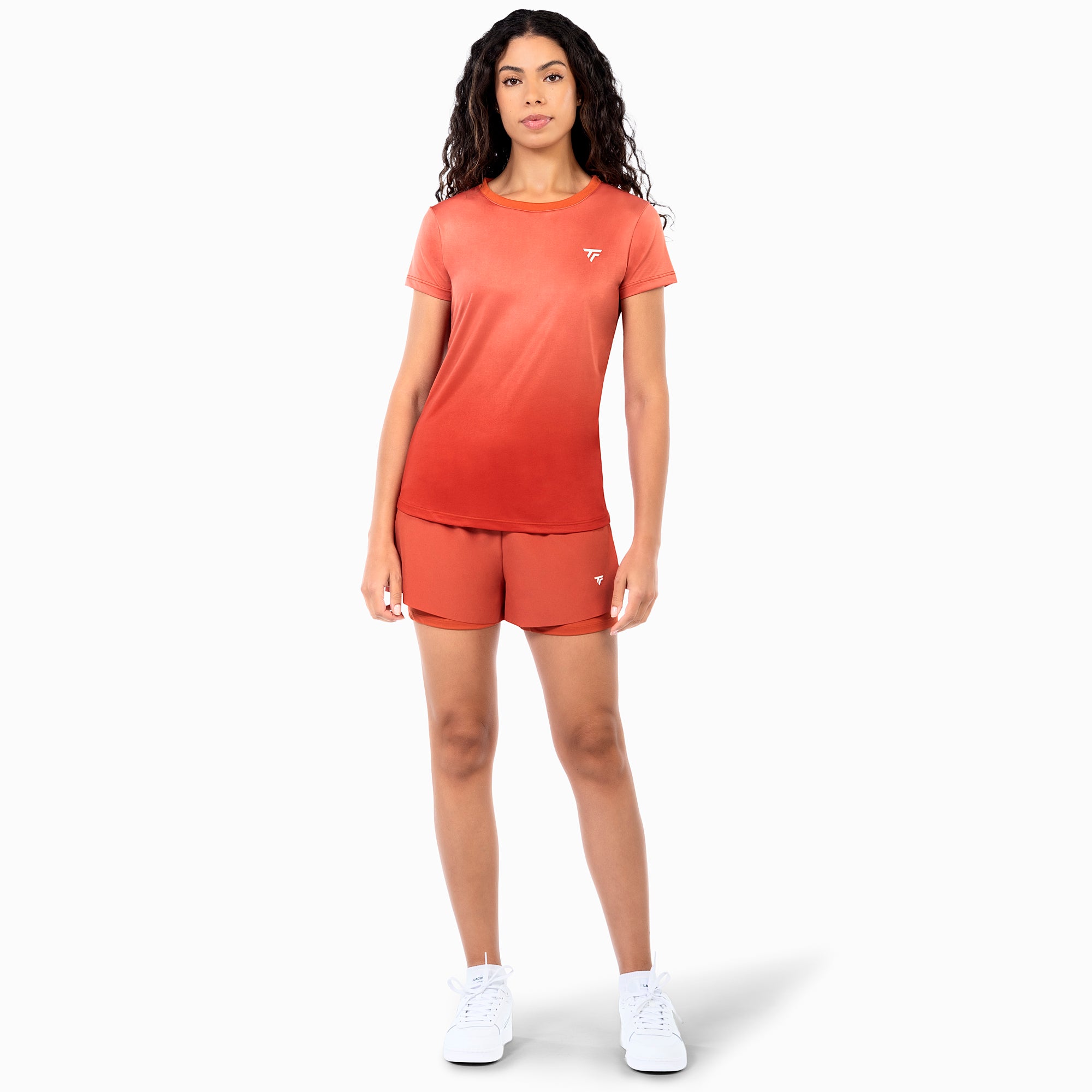 tecnifibre-short-stretch-short-terracotta-femme-damen-tennisshorts-mit-integrier image 2