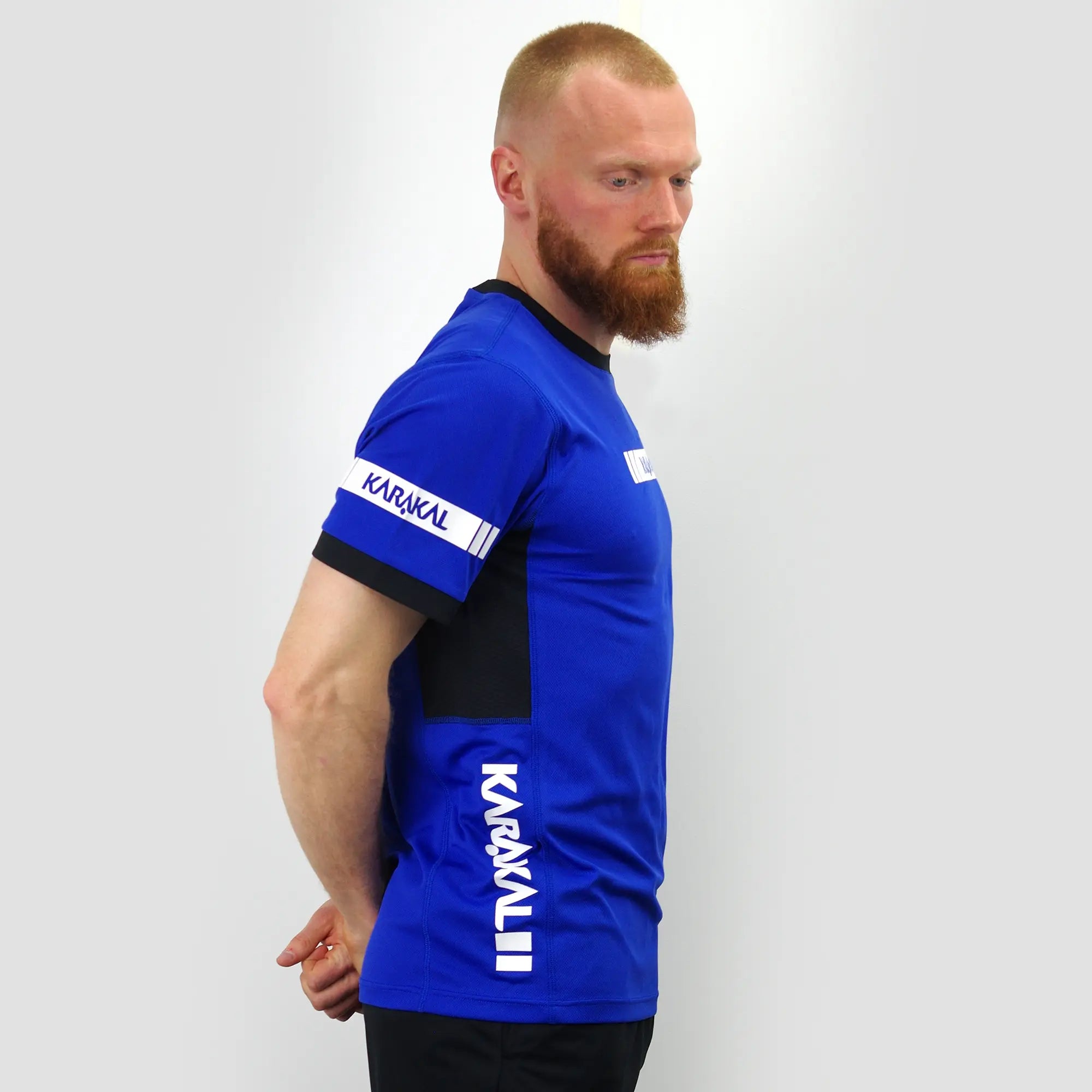 karakal-pro-tour-tee-blau-2025-26-herren-t-shirt-f-r-squash-racketsport image 2