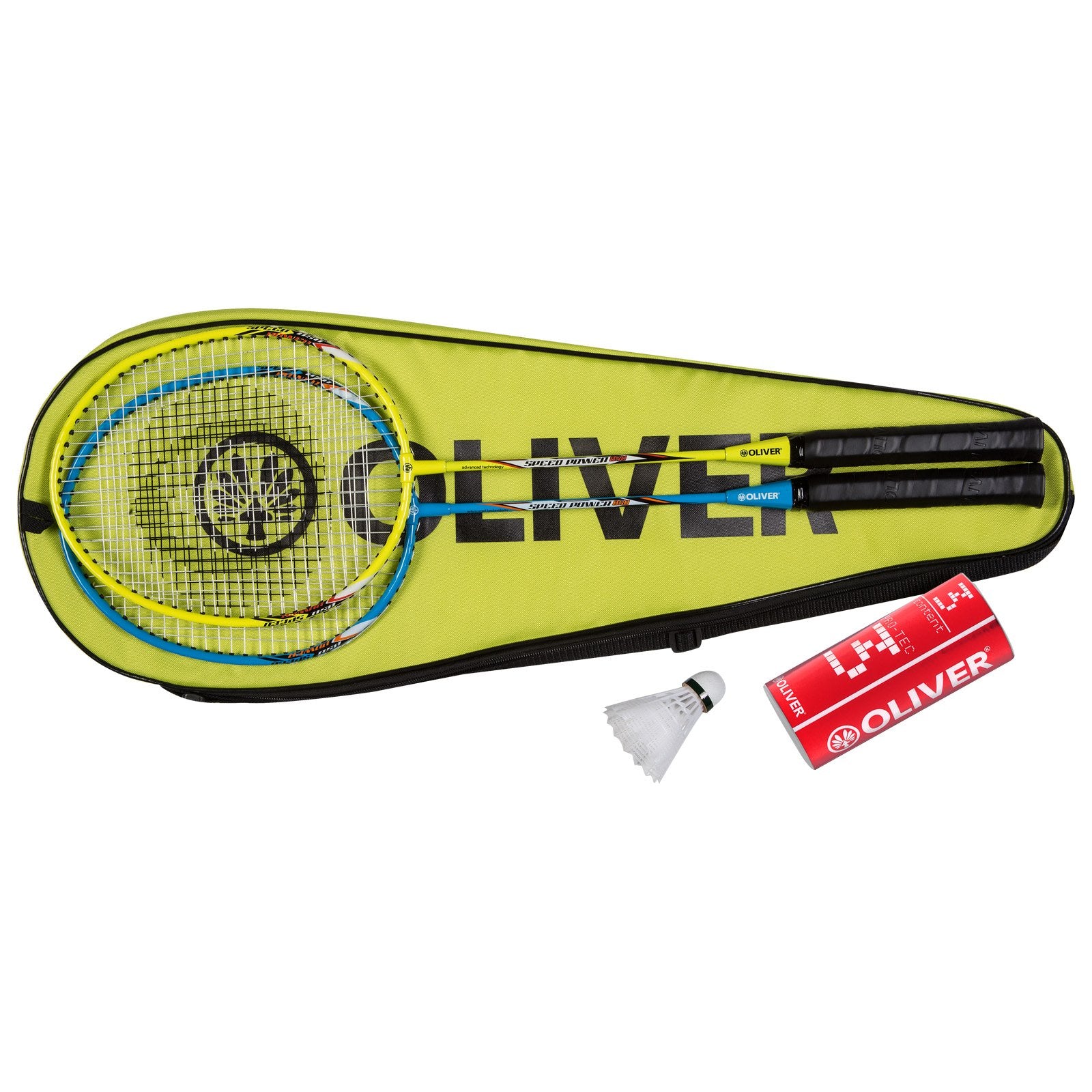 oliver-speedpower-850-badminton-2-er-set-mit-schlaegern-nylonbaellen-und-huelle image 2