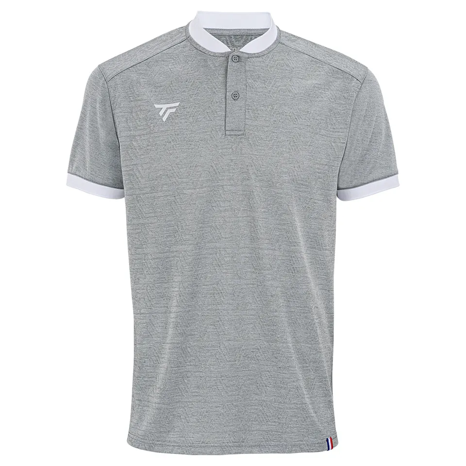 tecnifibre-team-mesh-polo-silver-herren-tennispolo-mit-2-knopf-leiste image 1