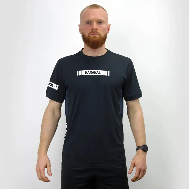 karakal-pro-tour-tee-black-2025-26 image 1