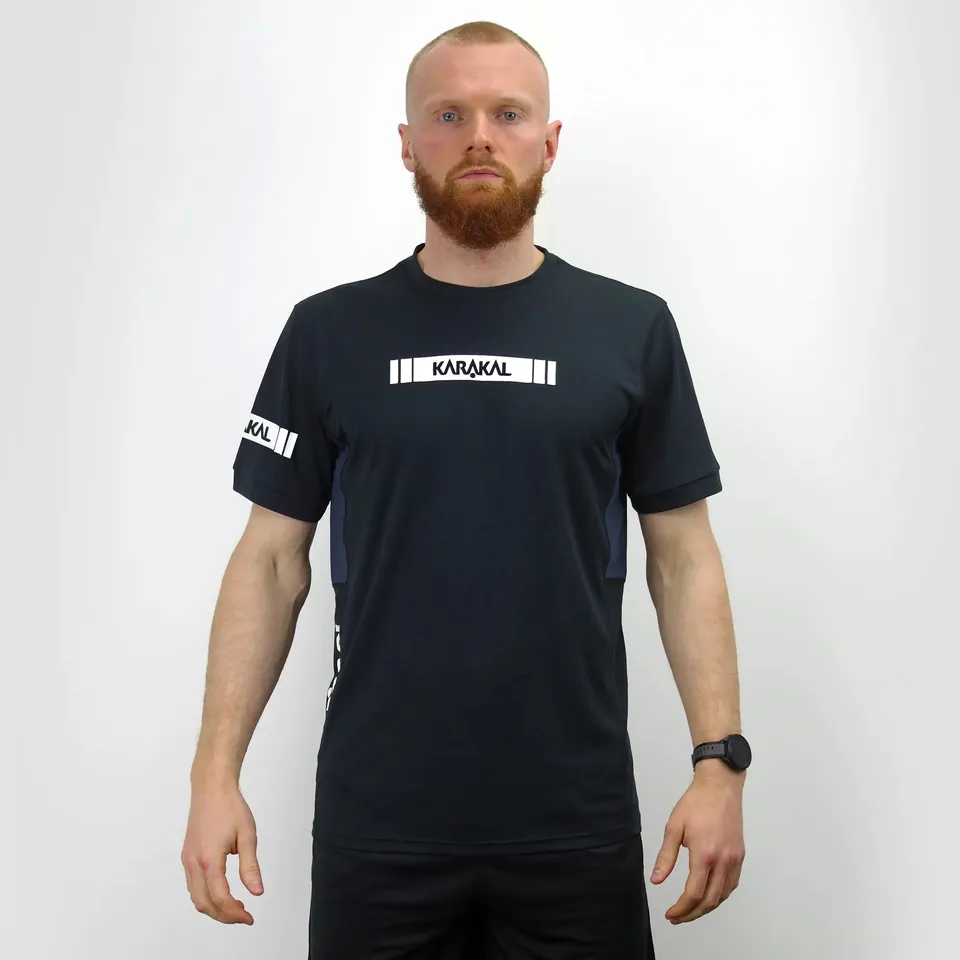 karakal-pro-tour-tee-black-2025-26 image 1
