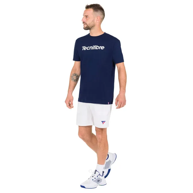 tecnifibre-team-cotton-tee-marine-herren-tennis-shirt-mit-tricolore-ribbon image 1