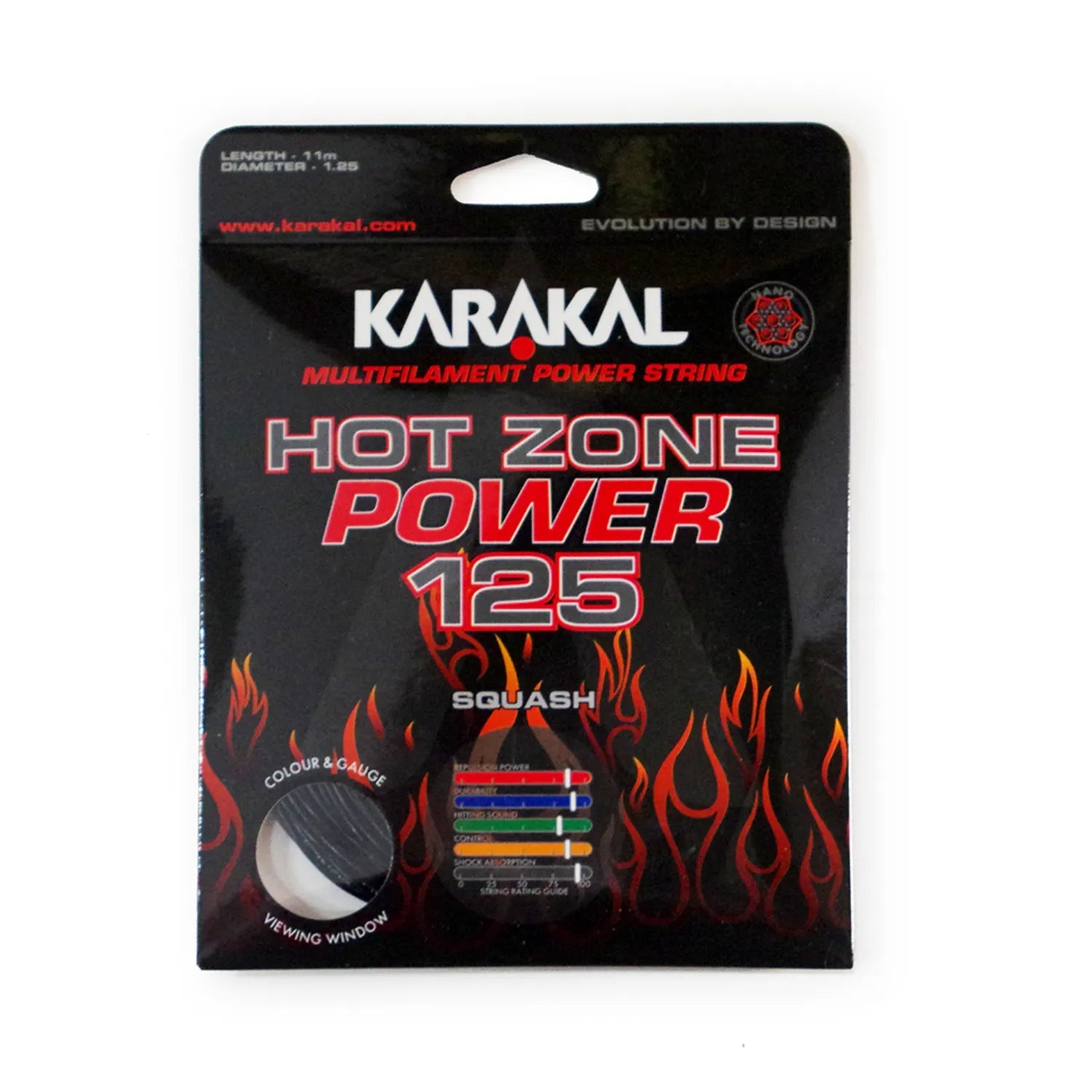 karakal-hot-zone-power-125-squashsaite-multifilament-power-saite-10-m image 4