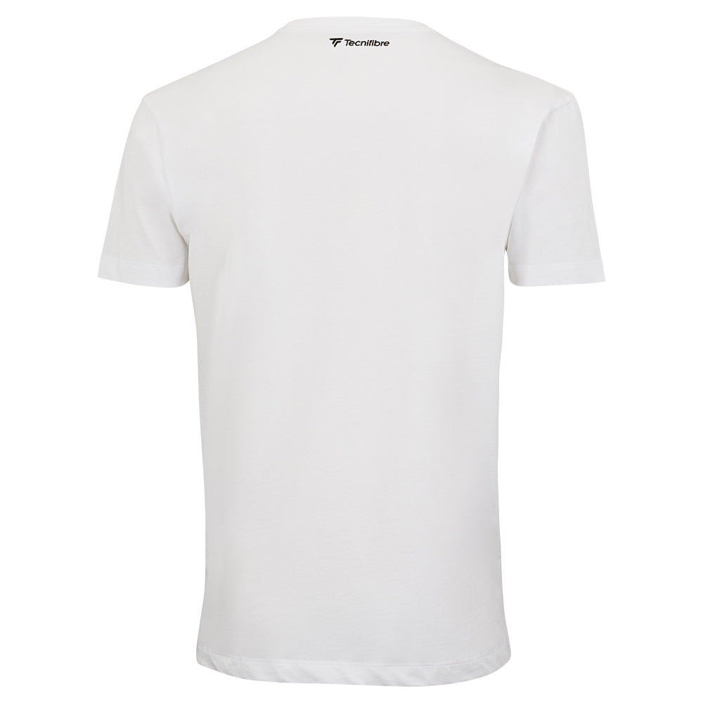 tecnifibre-padel-tee-white-herren-t-shirt-mit-tricolorem-band-standardpassform image 2