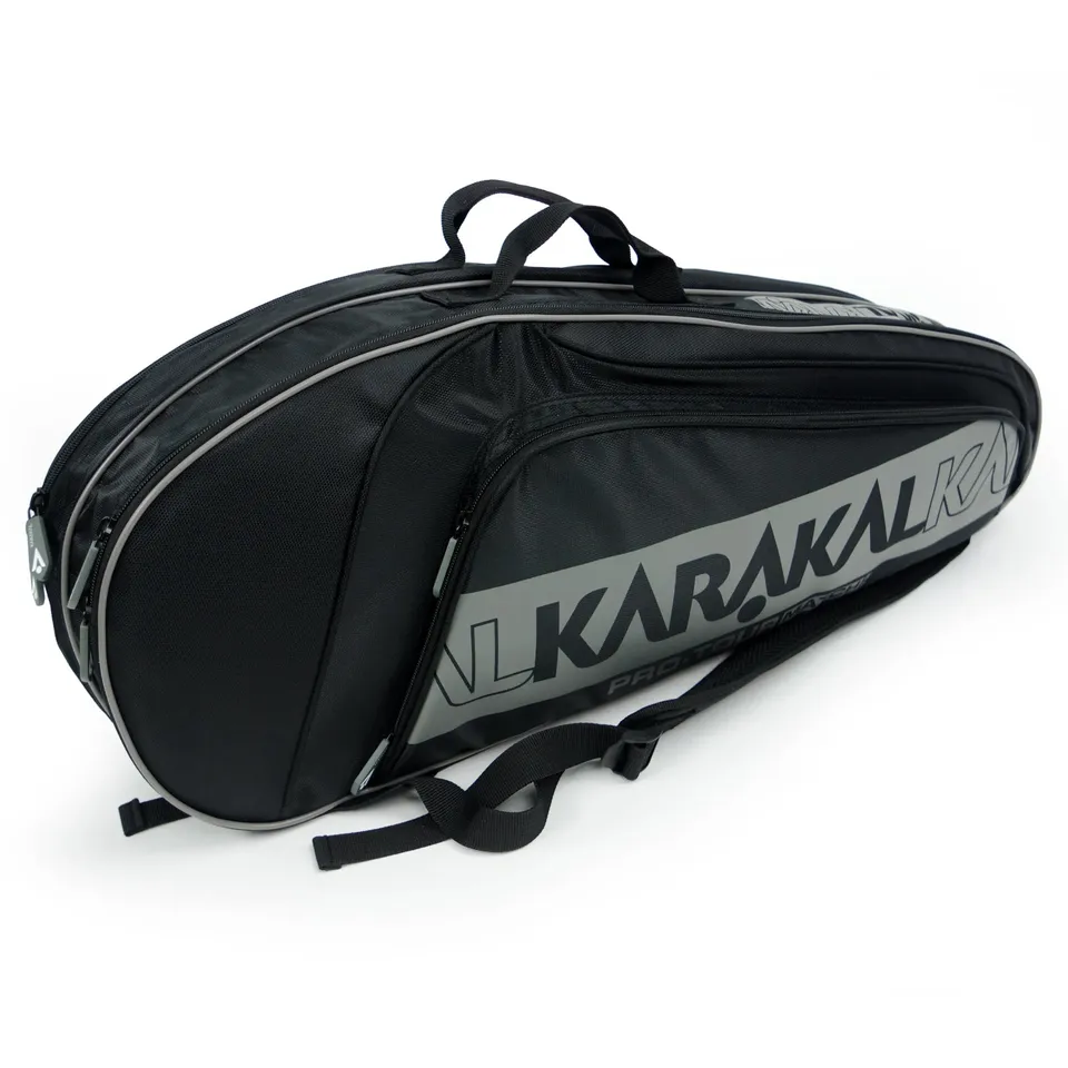 karakal-pro-tour-match-2-2-racket-bag-grau-4-schl-ger-tasche-f-r-tennis-squash-b image 1