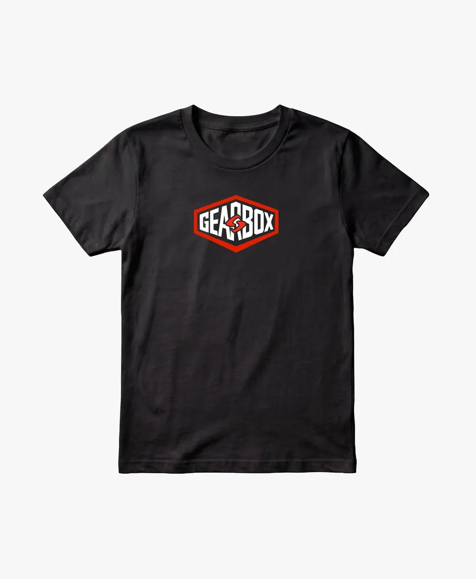 gearbox-boxed-mens-cotton-tee-black image 1