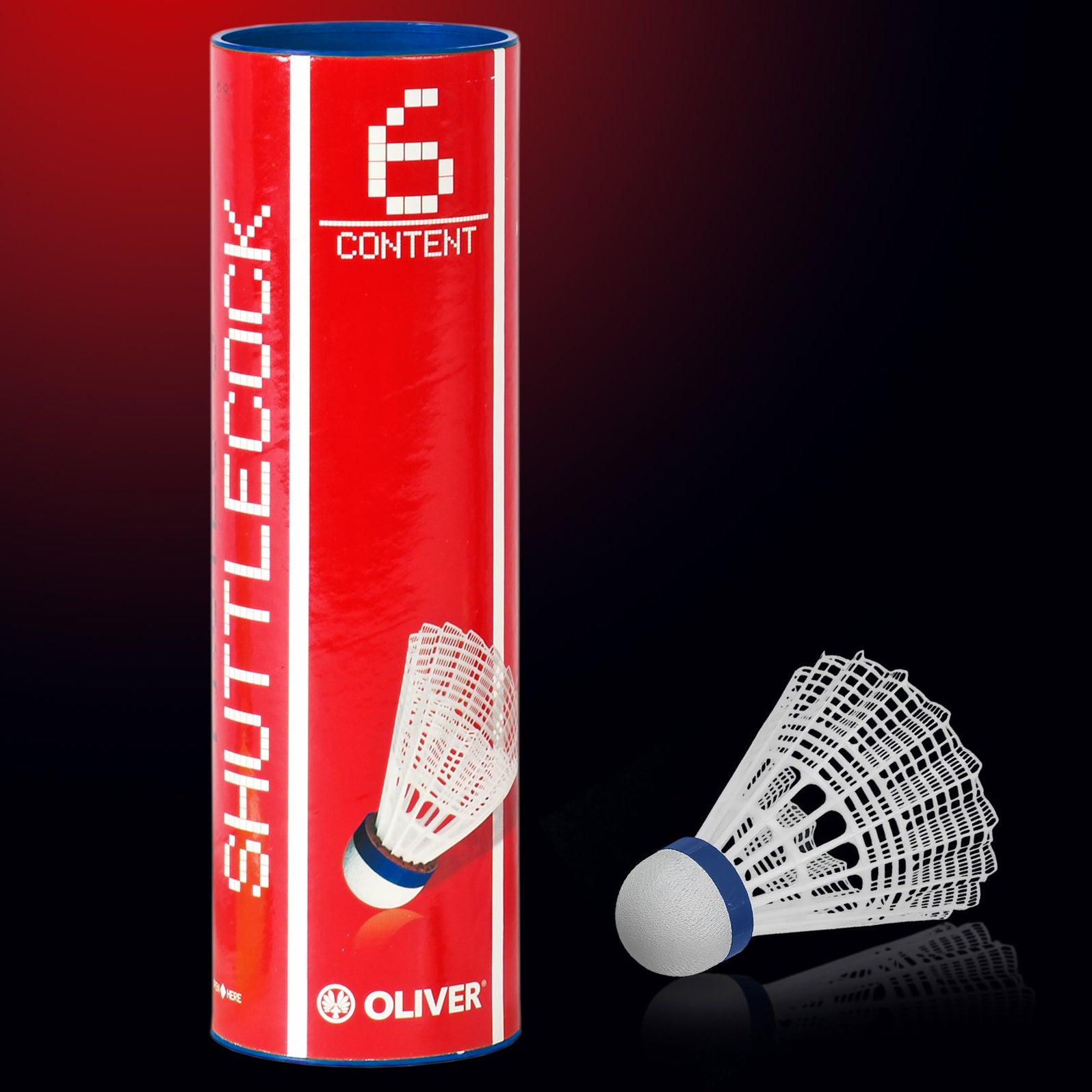 oliver-nylon-badmintonb-lle-tube-mit-6-st-ck-wei-blau image 1