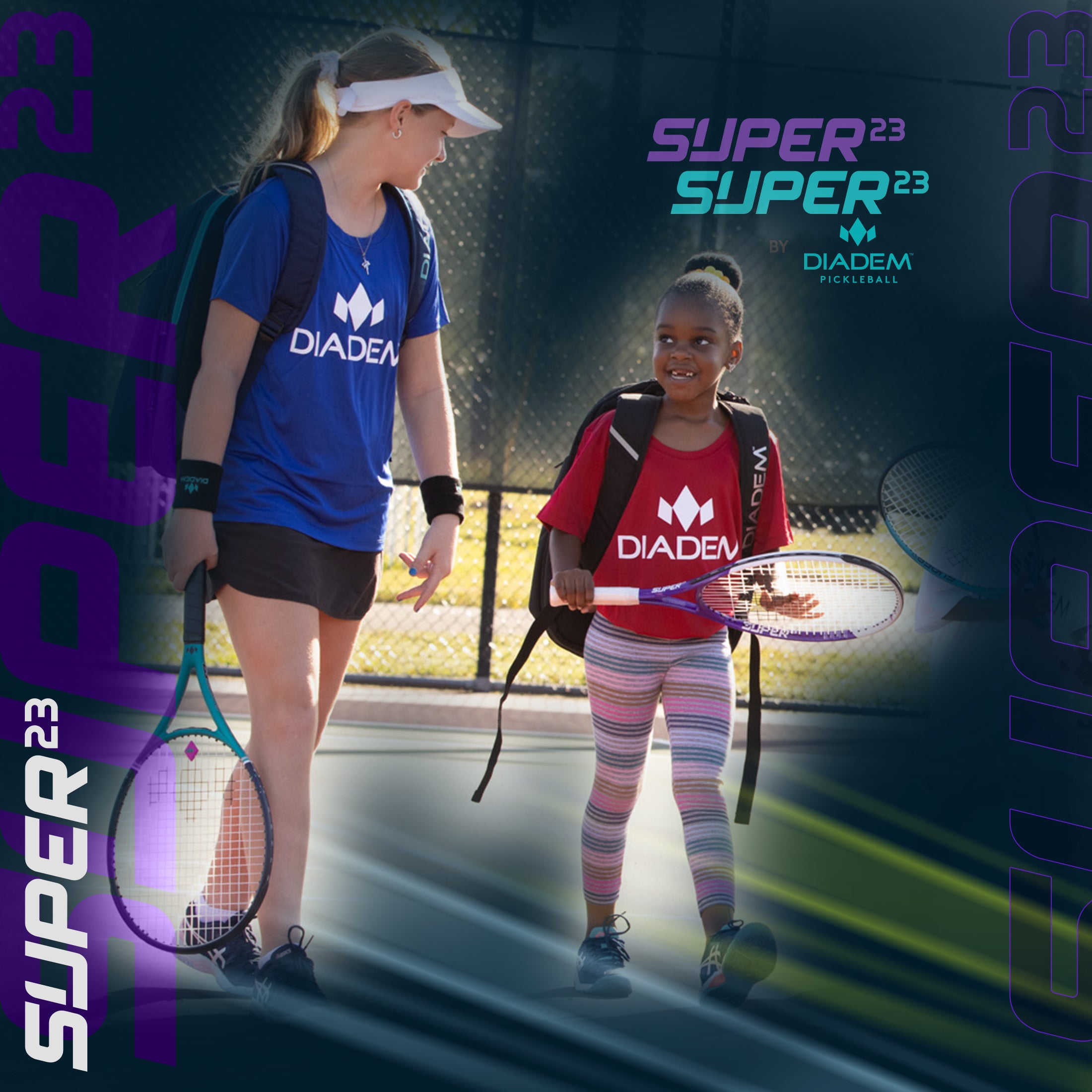 diadem-super-23-junior-tennisschl-ger-23-zoll-teal-lila image 6