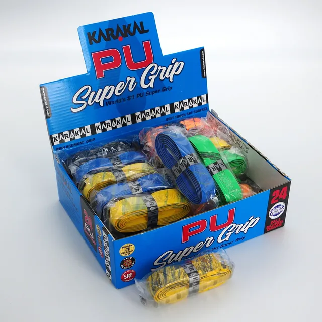karakal-pu-super-grip-multi-box-of-24-24-badminton-squash-tennis-und-racketball- image 1