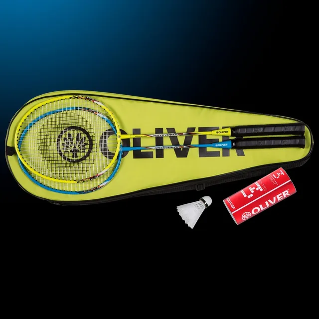 oliver-speedpower-850-badminton-2-er-set-mit-schlaegern-nylonbaellen-und-huelle image 1