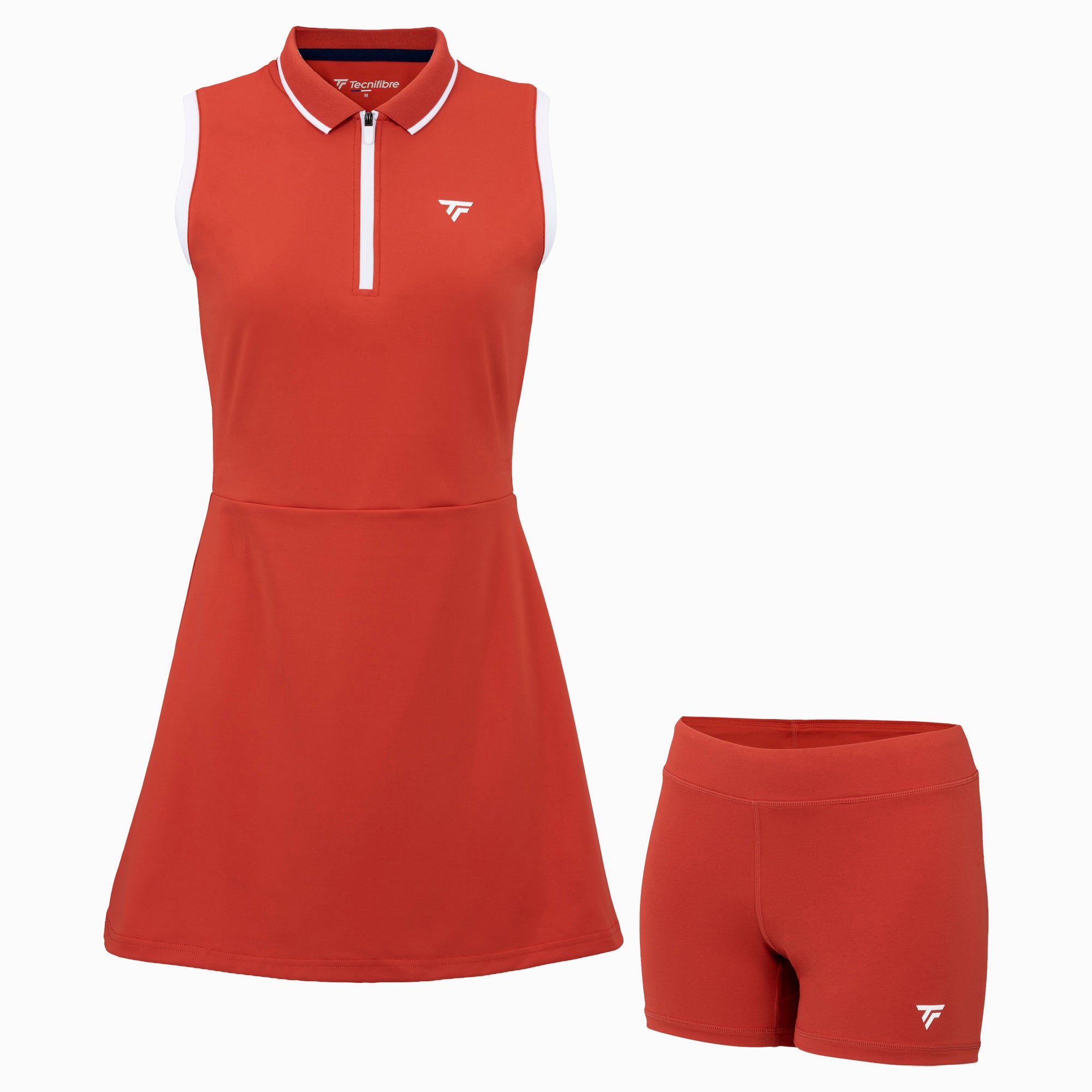 tecnifibre-robe-tech-dress-damen-terracotta-flexibles-tennis-kleid-mit-integrier image 2