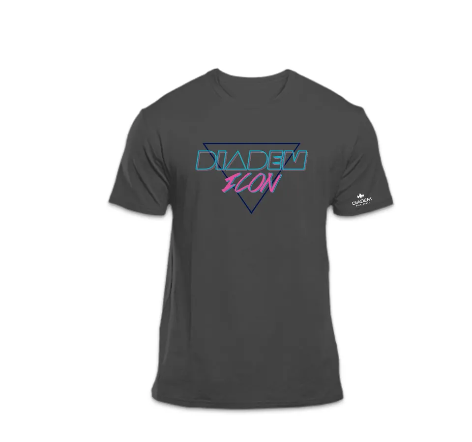 diadem-pickleball-t-shirt-miami-vice-charcoal-herren image 1