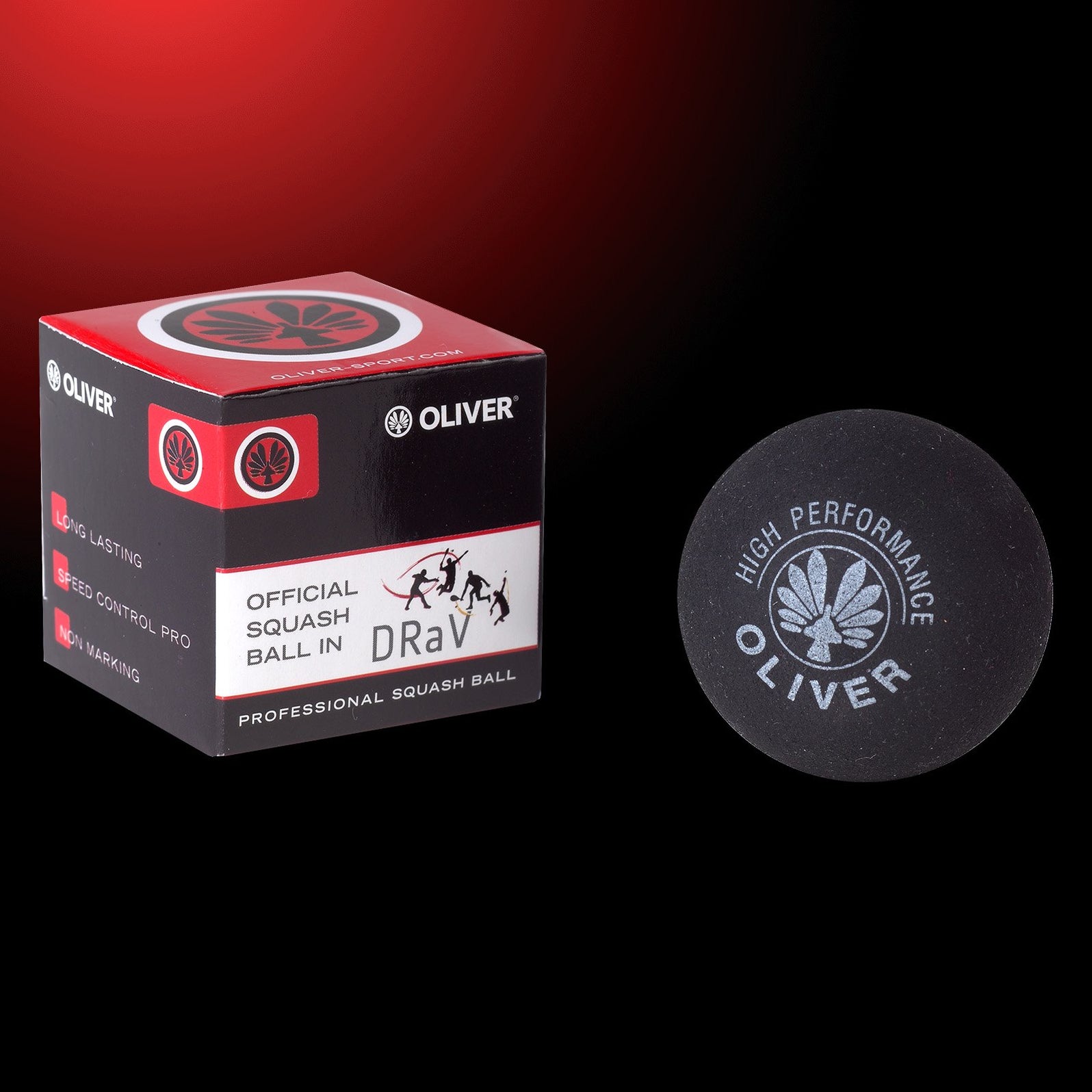 oliver-squash-b-lle-trainingsball-blau-rot-schnell-mittel image 1