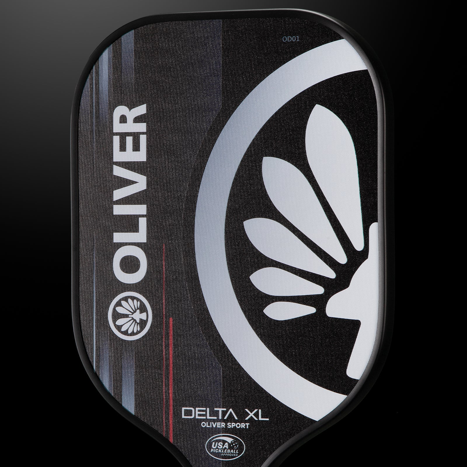 oliver-delta-xl-pickleball-schl-ger-schwarz-wei-carbon-wettkampfschl-ger image 3