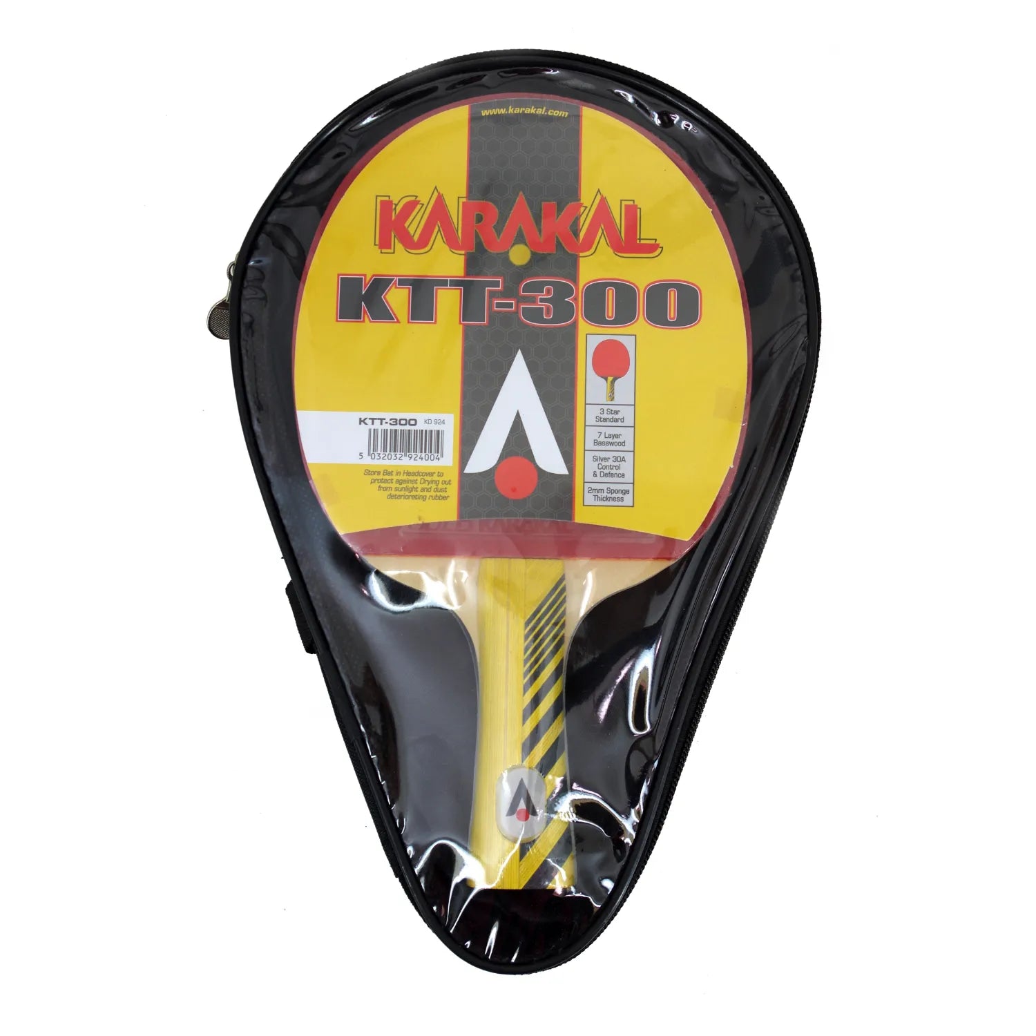 karakal-ktt-300-tischtennisschl-ger-3-sterne-holzschl-ger-7-fach-basswood-silber image 4