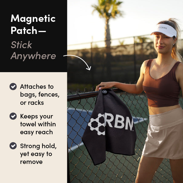 crbn-pickleball-magnetic-sport-towel-magnet-handtuch image 3