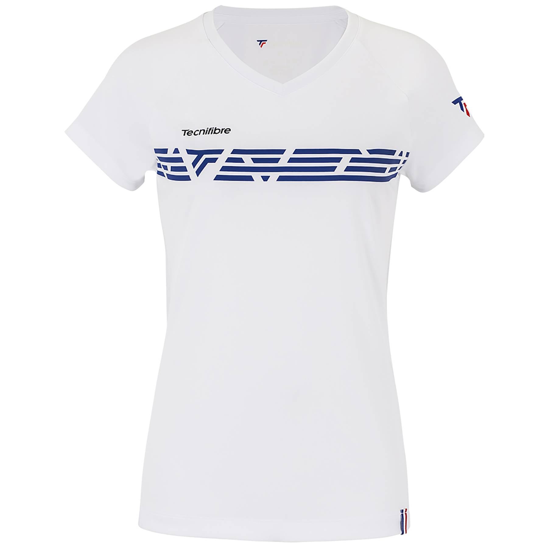 tecnifibre-lady-f2-airmesh-royal-femme-damen-tennisshirt-mit-v-ausschnitt-gr-e-m image 2