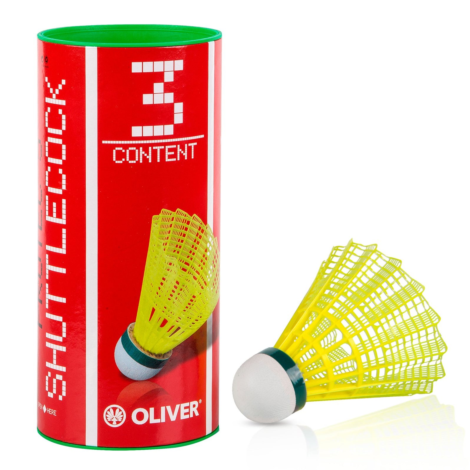 oliver-pro-tec-5-badmintonb-lle-nylon-gr-n-3er-pack-langsam image 2