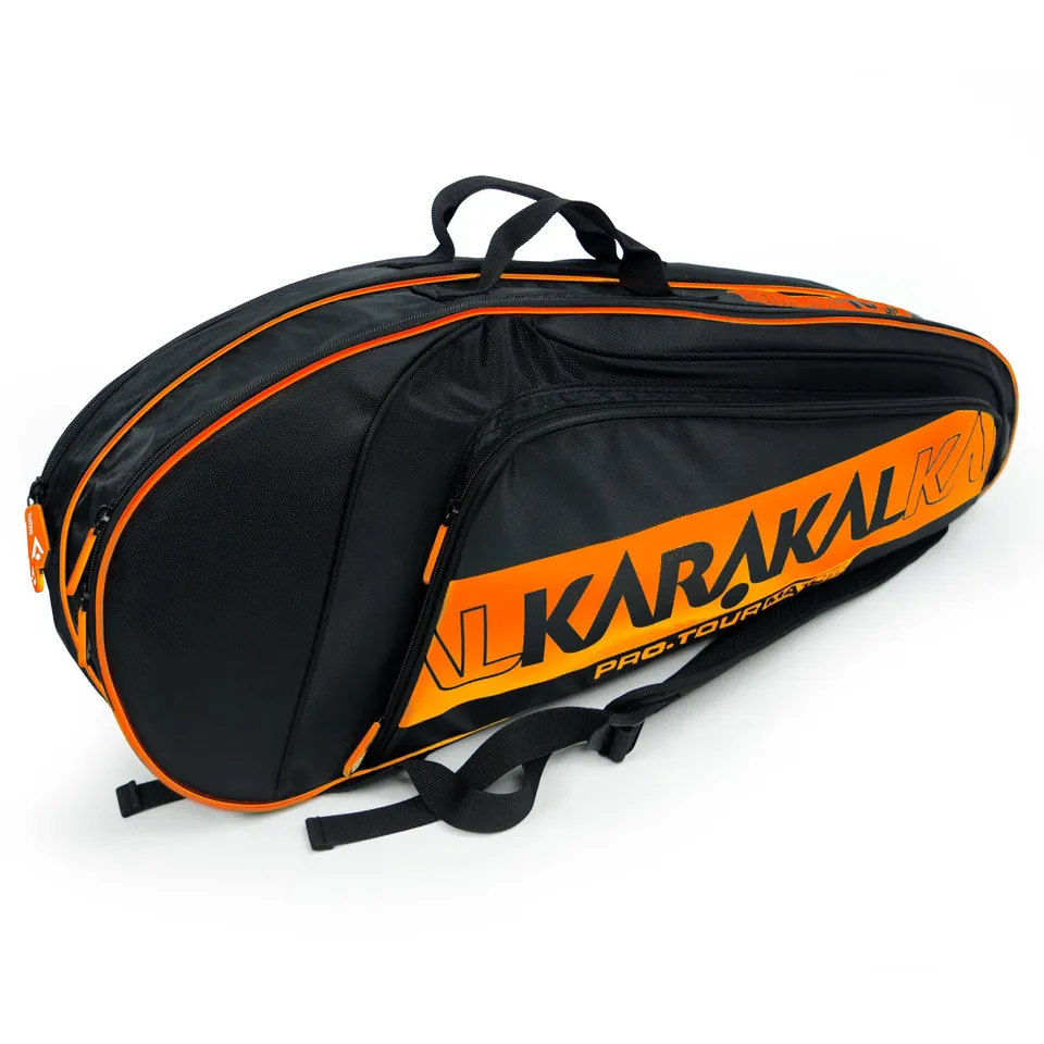 karakal-pro-tour-match-2-2-racketbag-4-schl-ger-orange-trimmung image 1