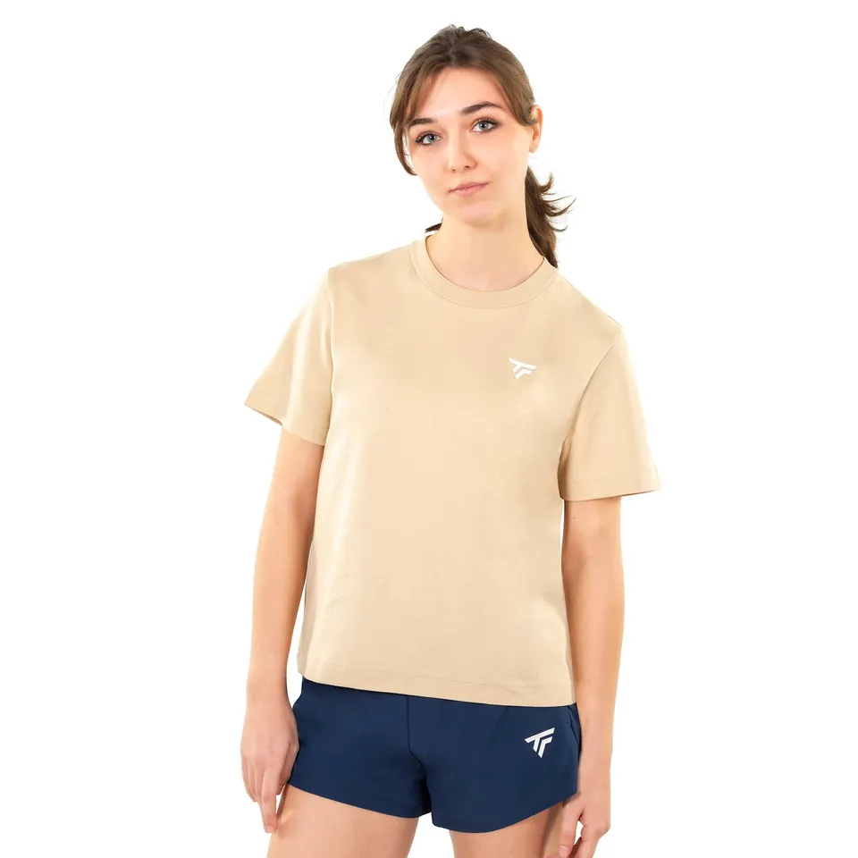 tecnifibre-t-shirt-graphic-tee-femme-sand-damen-oversize-t-shirt-aus-bio-baumwol image 1