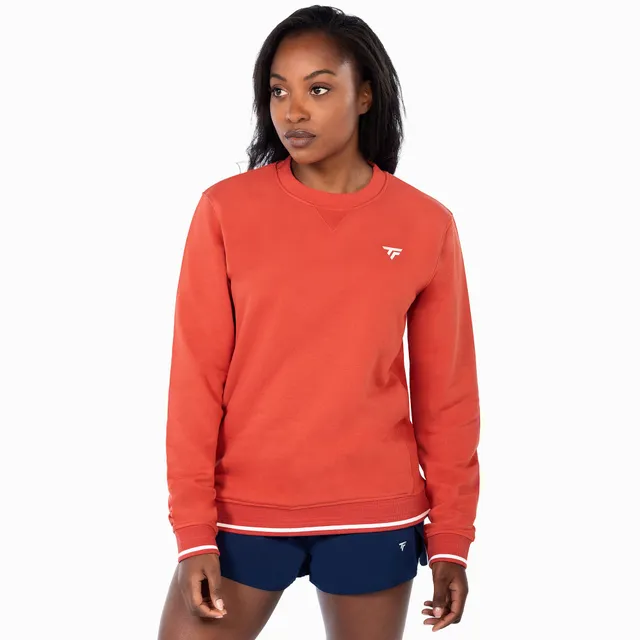 tecnifibre-terry-sweater-terracotta-femme-damen-sweatshirt-warm-seitliche-rippb- image 1