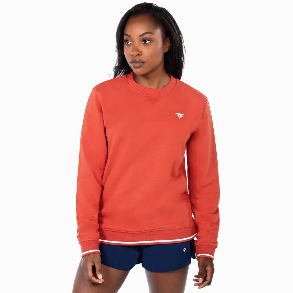 tecnifibre-terry-sweater-terracotta-femme-damen-sweatshirt-warm-seitliche-rippb- image 1