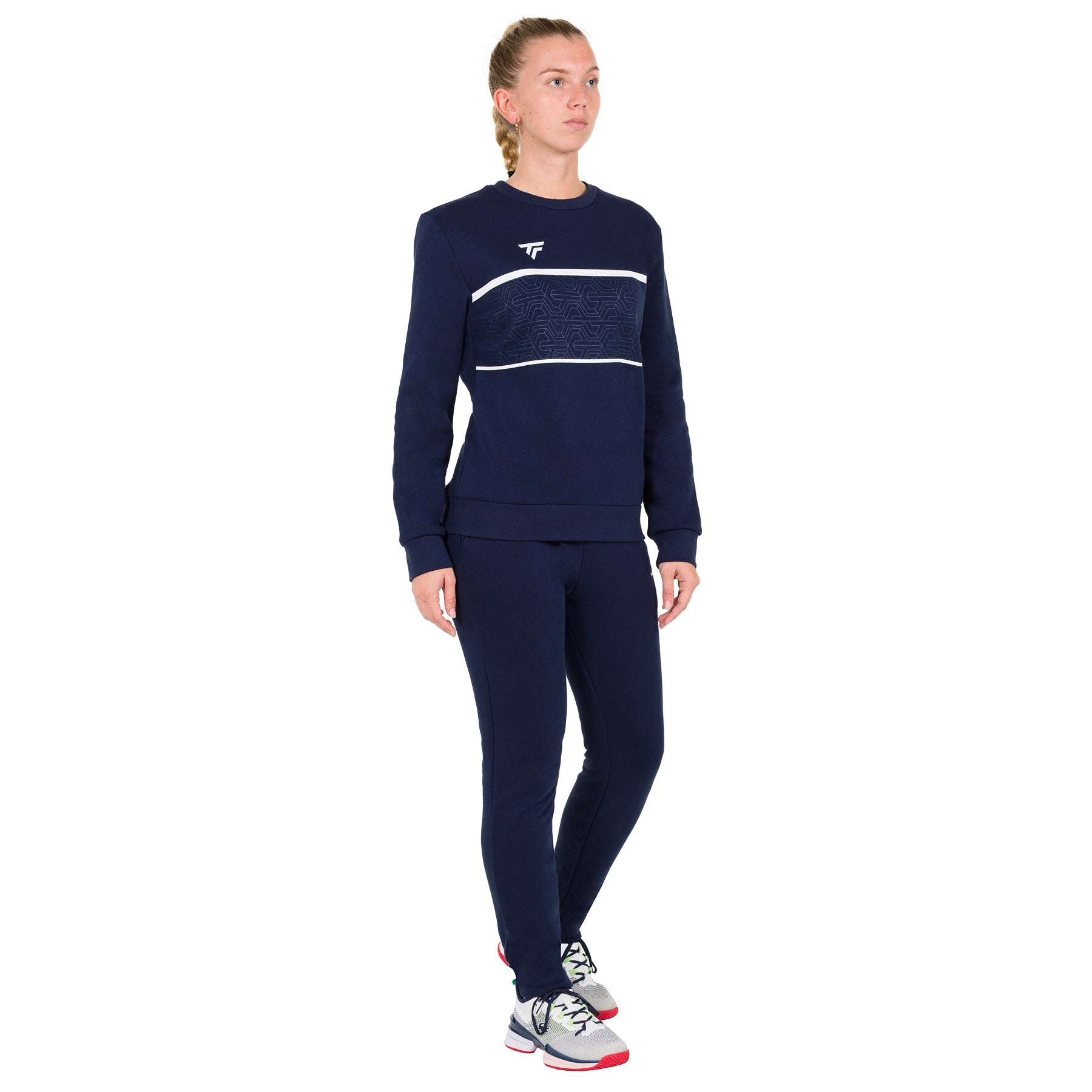 tecnifibre-team-sweat-marine-damen-sweatshirt-mit-rundhals-und-gerippten-b-ndche image 3