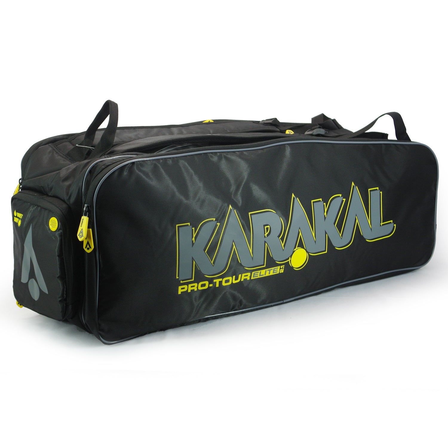 karakal-pro-tour-2-1-elite-racketbag-12-schl-ger-tourbag-mit-gelbem-trim image 4