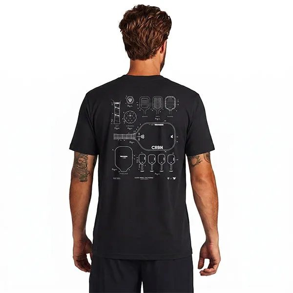 crbn-pickleball-blueprint-tee-baumwoll-t-shirt image 1