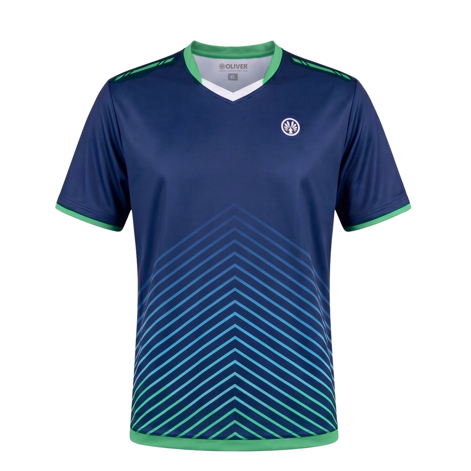 oliver-modena-performance-t-shirt-mc-cool-technologie-dunkelblau-mit-chevron-str image 2