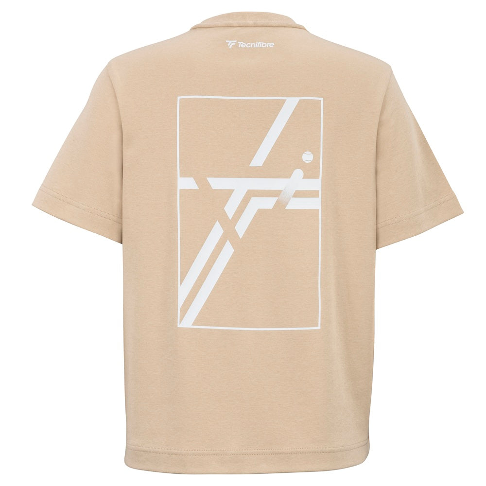tecnifibre-t-shirt-graphic-tee-femme-sand-damen-oversize-t-shirt-aus-bio-baumwol image 2