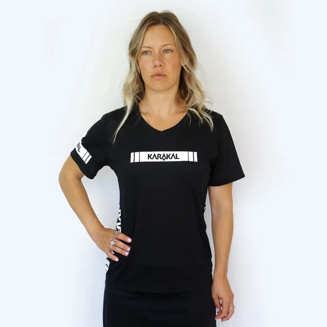 karakal-pro-tour-ladies-tee-black-2025-26 image 1