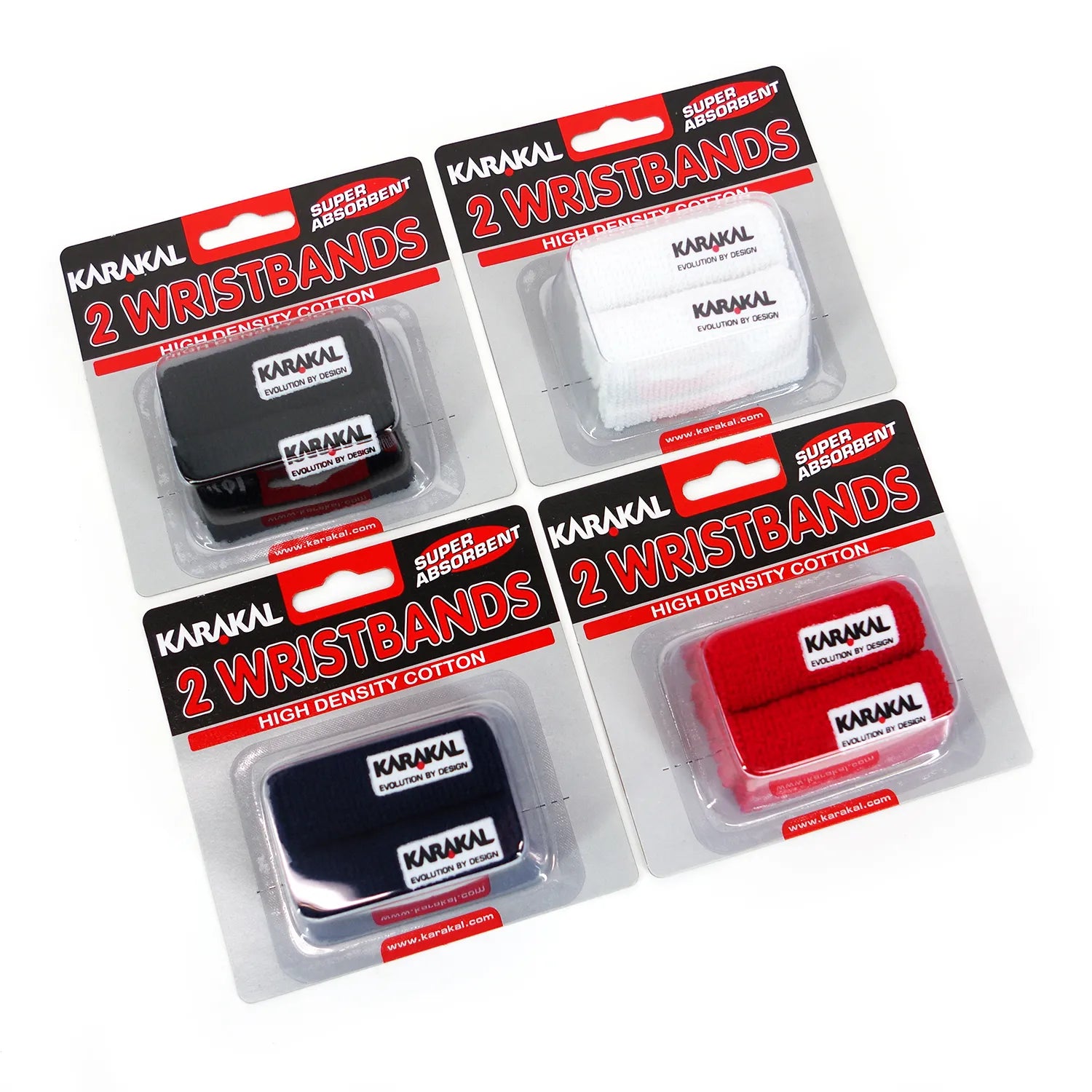 karakal-wristband-x2-2er-pack-saugf-hige-baumwoll-schwei-b-nder-f-r-racketsport image 1