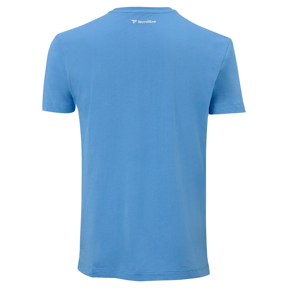 tecnifibre-team-cotton-t-shirt-herren-azur-100-baumwolle image 3
