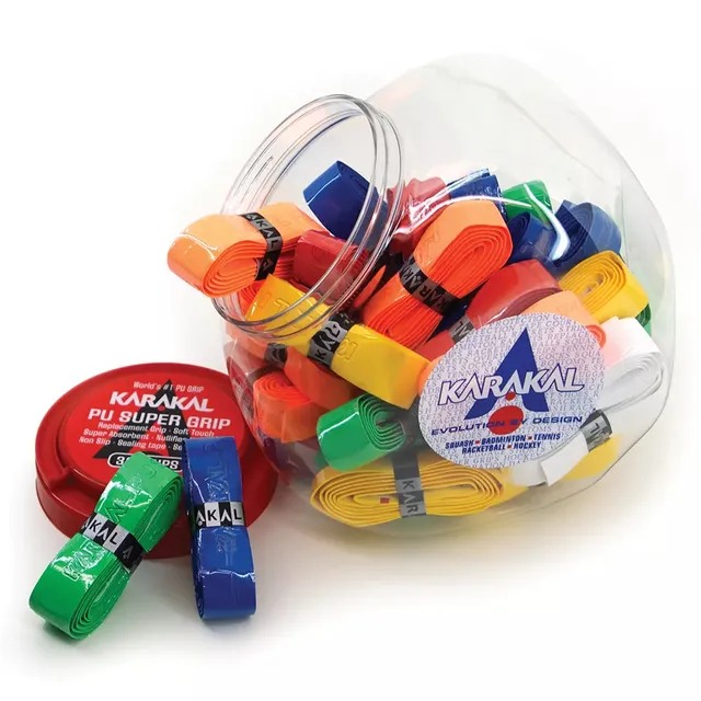 karakal-pu-super-grip-tub-of-36-36er-pack-grifffb-nder-schwarz-oder-bunt image 1