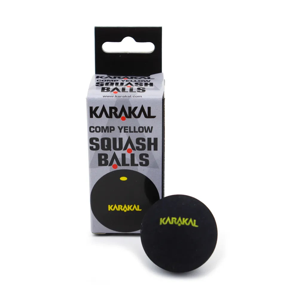 karakal-yellow-dot-squashb-lle-12er-box-sra-standard-club-play-schwarz-non-marki image 2