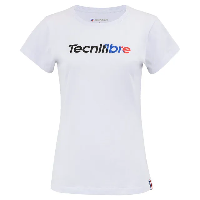tecnifibre-club-tee-22-fille-m-dchen-t-shirt-mit-frontdruck-und-tricolore-band image 1