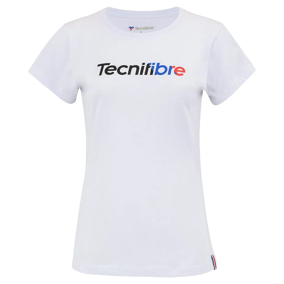 tecnifibre-club-tee-22-fille-m-dchen-t-shirt-mit-frontdruck-und-tricolore-band image 1
