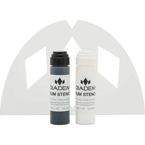 diadem-stencil-ink-bundle-schablone-und-farbe-f-r-tennissaiten image 1