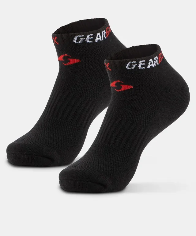 gearbox-no-show-socken-black-red-white-sportsocken image 1