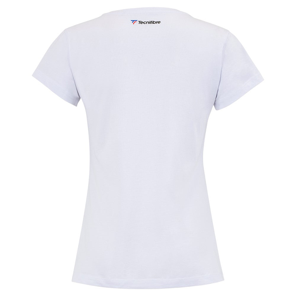 tecnifibre-club-tee-22-fille-m-dchen-t-shirt-mit-frontdruck-und-tricolore-band image 2