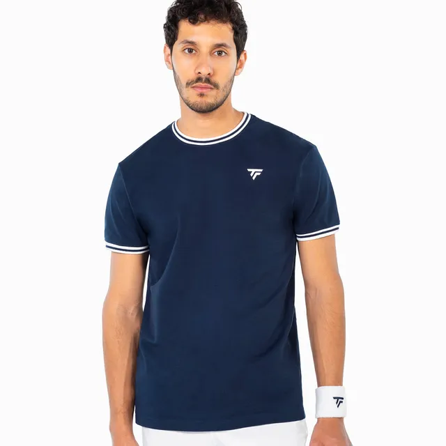 tecnifibre-stretch-tee-marine-herren-elastisches-tennisshirt-aus-bio-baumwolle image 1