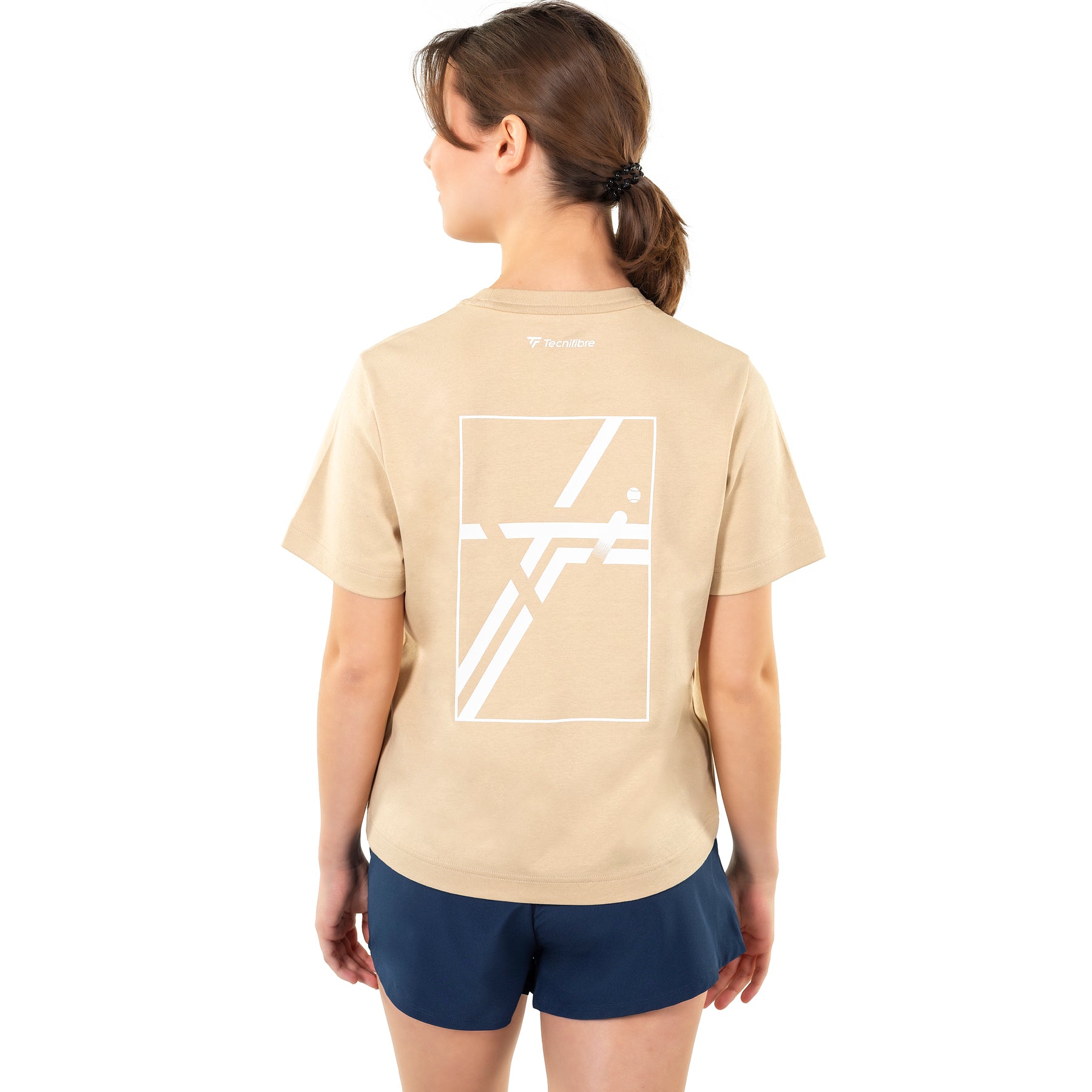 tecnifibre-t-shirt-graphic-tee-femme-sand-damen-oversize-t-shirt-aus-bio-baumwol image 4