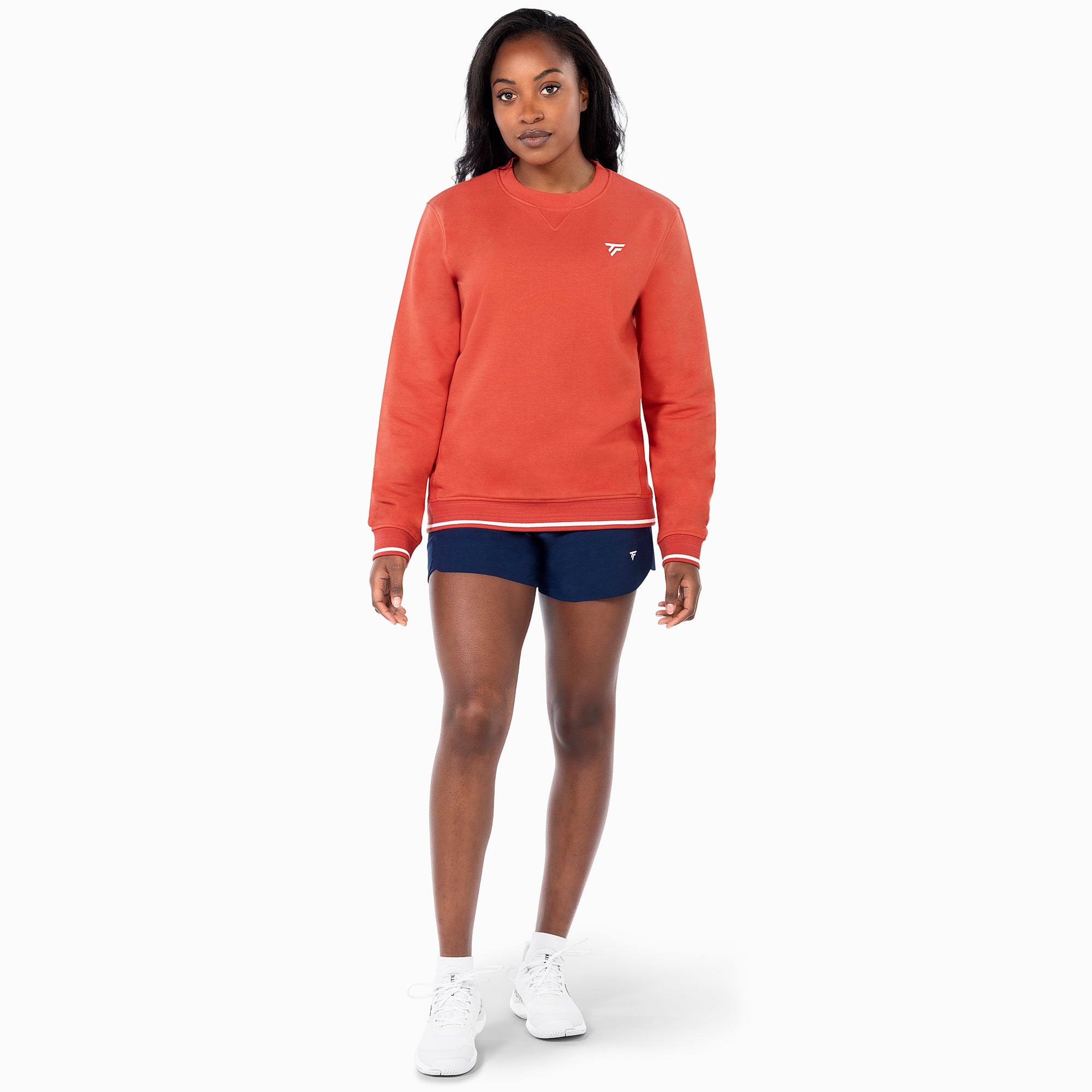tecnifibre-terry-sweater-terracotta-femme-damen-sweatshirt-warm-seitliche-rippb- image 2