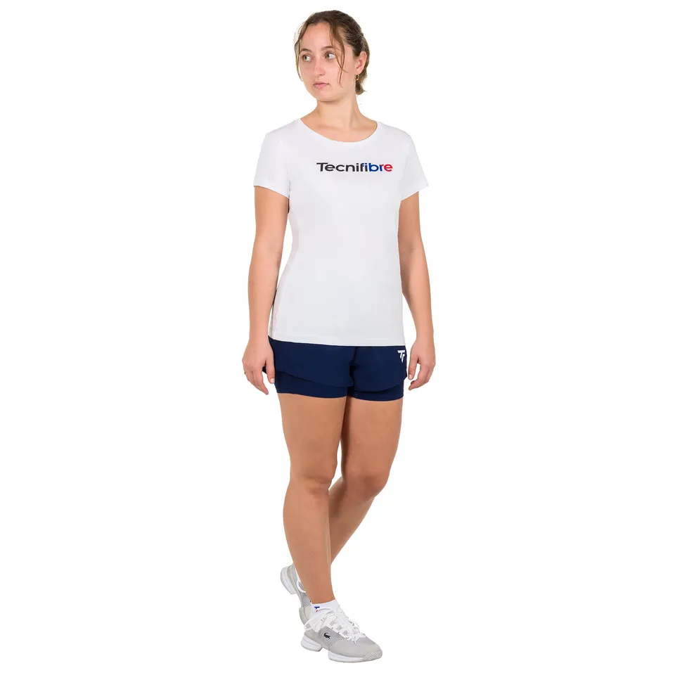 tecnifibre-club-tee-22-femme-damen-t-shirt-straight-fit-tricolore-detail-freizei image 1