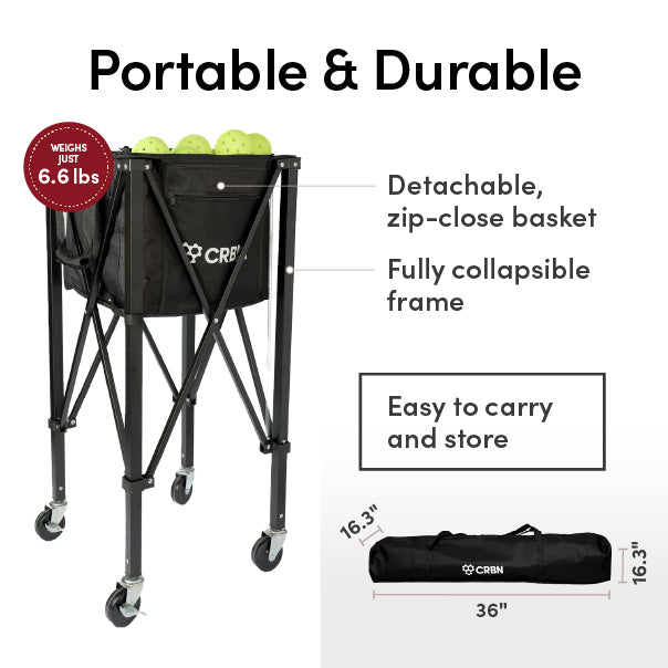 crbn-pickleball-ball-hopper-pickleball-ball-caddy-f-r-bis-zu-100-b-lle image 5