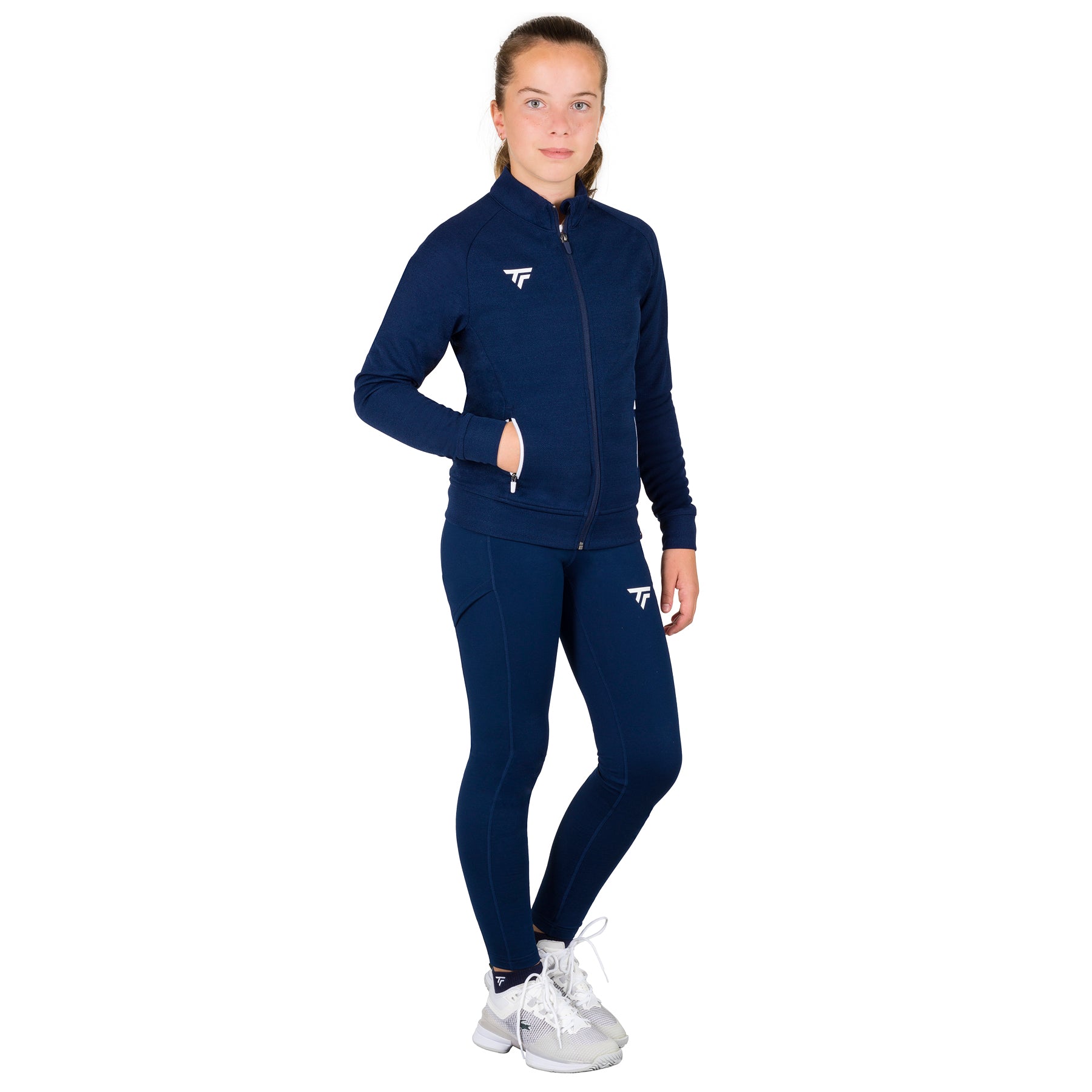 tecnifibre-team-jacket-m-dchen-marineblaue-trainingsjacke-mit-rei-verschluss image 1