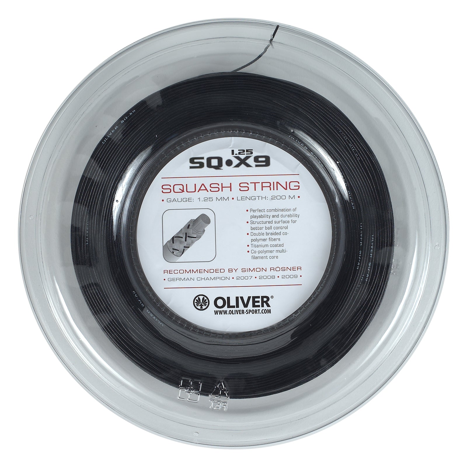 oliver-sq-x9-squashsaite-200-m-rolle-1-25-mm-strukturiert image 2
