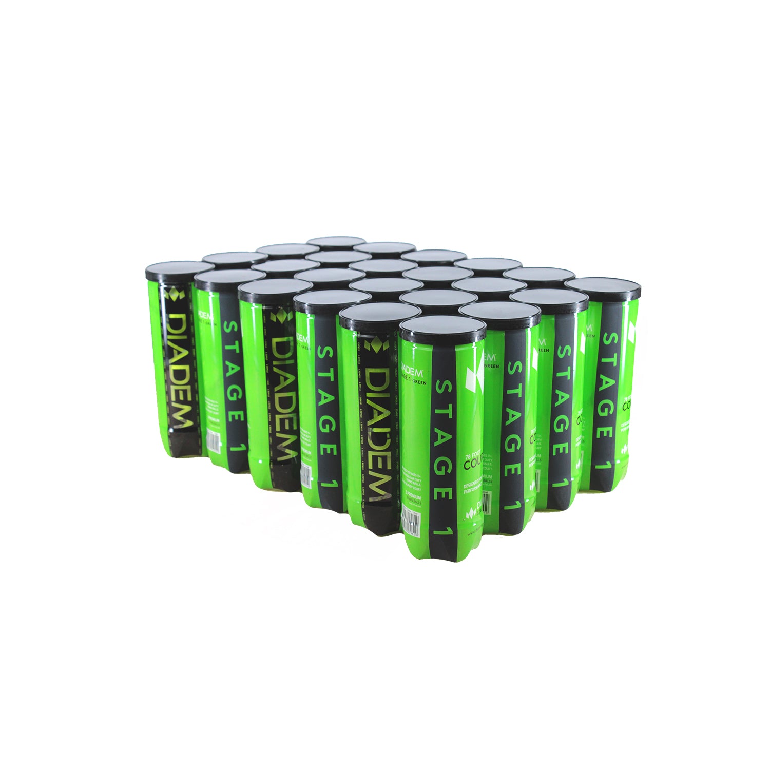 diadem-stage-1-green-dot-ball-kiste-24-dosen-tennisball image 1